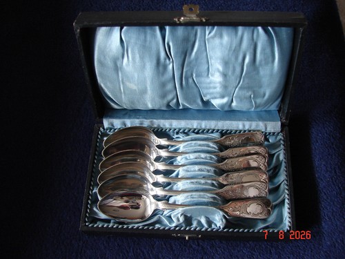 Silberlöffel mit etui - 6,