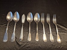 Versilbertes Besteck Konvolut