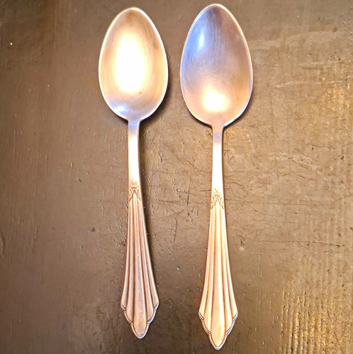Versilberte bestecklöffel - 2x,