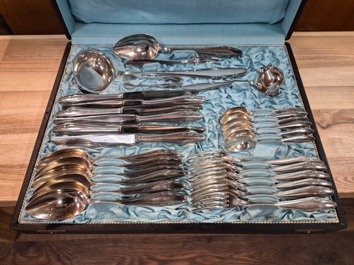 Besteckkasten versilbert 100er