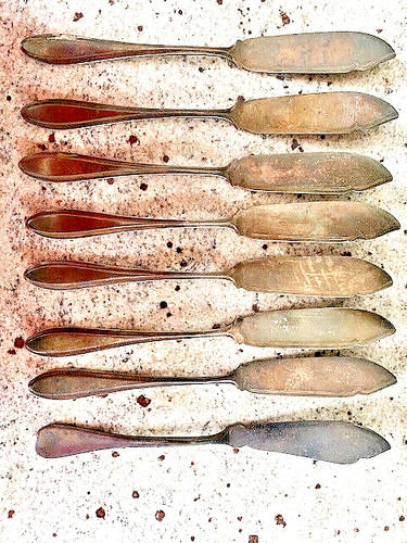 Versilberte fischmesser - versilberte,