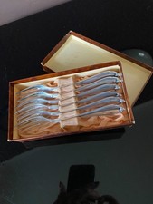 6 antike Kuchengabeln Silber