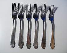 6 schöne * Speise-Gabeln *
