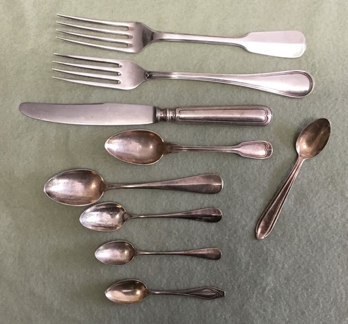 Besteck lot versilbert - besteck,