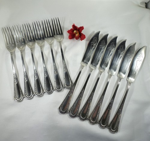 Jugendstil fischbesteck - jugendstil,