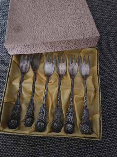 Kuchengabeln versilbert - kuchengabeln,