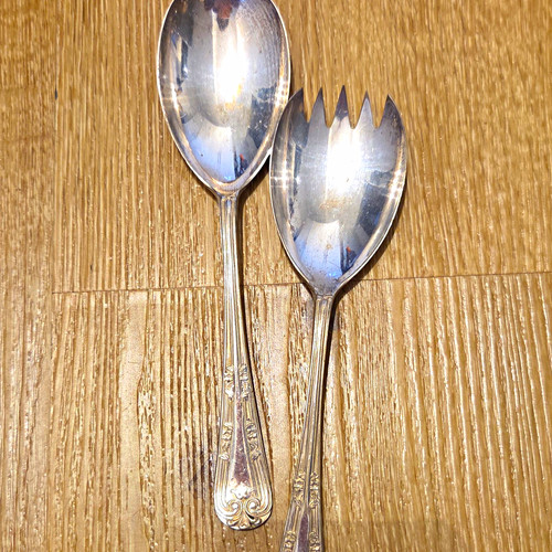 Versilberter löffel - 2x,
