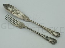 2 tlg. Fischbesteck Barock
